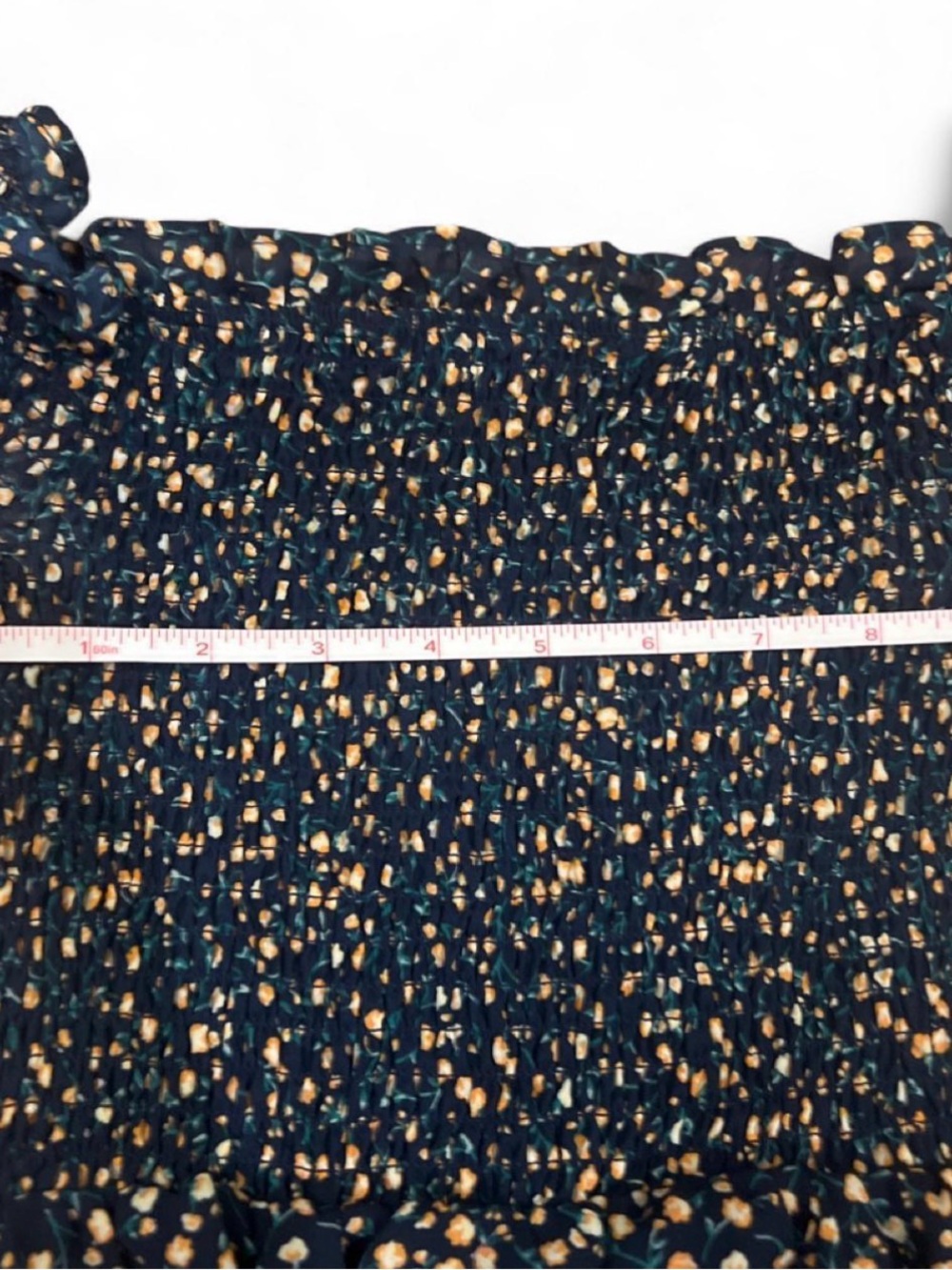 Off-Shoulder Floral Maxi Dress in Black and Gold Mi Ami Women’s Size XS Flowy - Picture 5 of 7